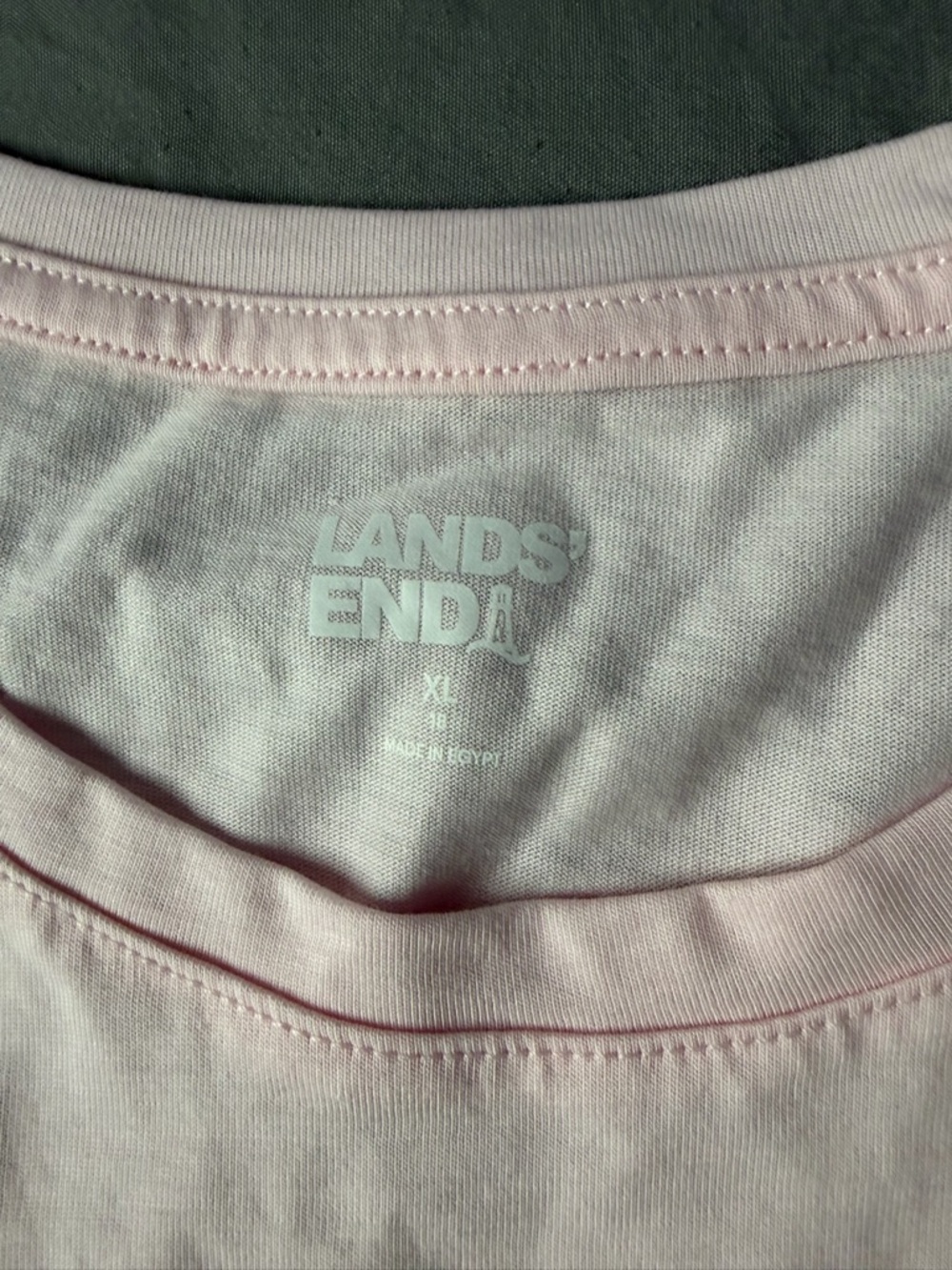 Lands' End Women’s Light Pink Crop Tank Top XL 100% cotton - Picture 6 of 9